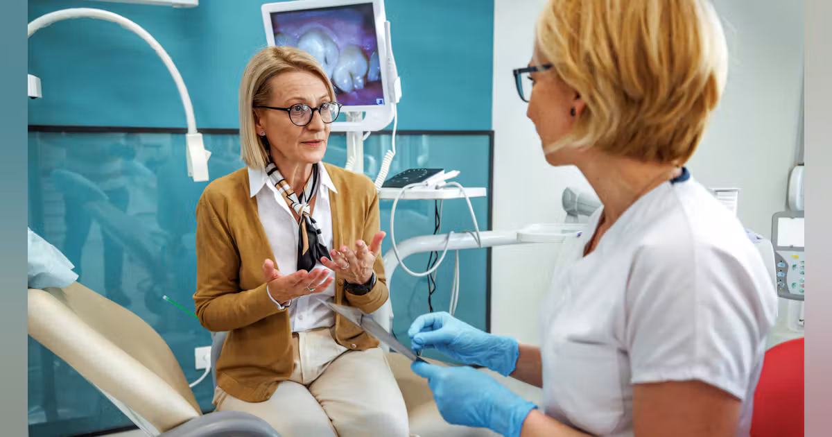 dentist and patient